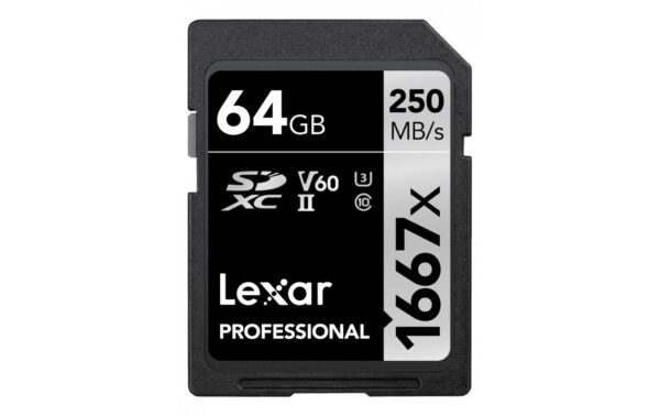 1634298 - Mediatech Lexar Professional SDXC 1667x UHS-II 64GB Lesen 250 MB/s, Schreiben 120 MB/s kaufen Schweiz | Mediatech.ch