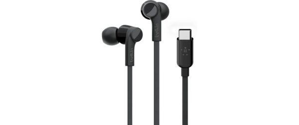 Belkin Rockstar In-Ear Kopfhörer USB-C Anschluss, Schwarz
