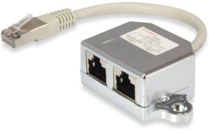 Equip RJ45 Anschlussverdoppler, 100Mbps RJ45-Stecker auf 2x RJ45-Buchse), 15cm