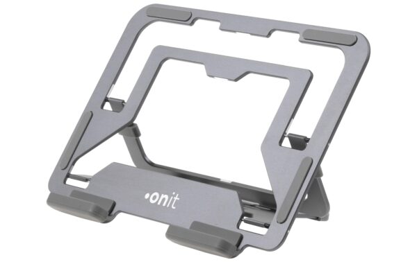 onit Notebook-Ständer FLAT klappbar, neigbar, grau kaufen Schweiz | Mediatech.ch