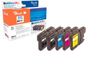Peach Tinte Brother Combi Pack+ LC-1100/980 2xblack, 1x c,m,y