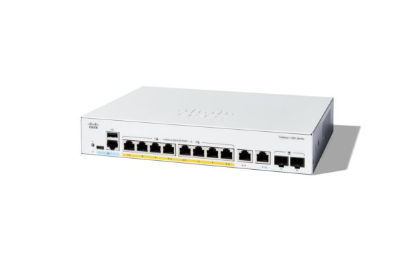 Cisco C1300-8T-E-2G: 8 Port Managed Switch 8-port GE, Ext PS, 2x1G Combo