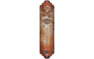 Nostalgic Art Thermometer Harley Davidson Metall, 28x7 cm, Celisus & Fahrenheit