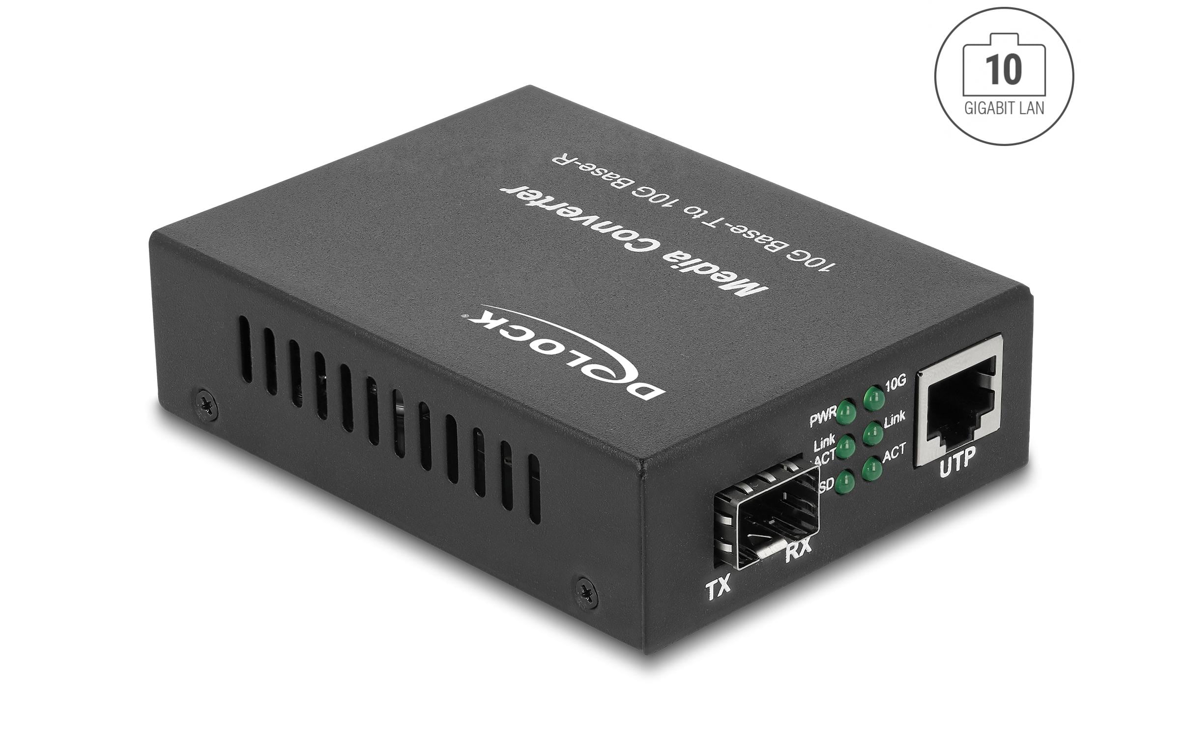1639830_1 - Mediatech Delock Medienkonverter SFP+ zu RJ45 10GBase-R zu 10GBase-T