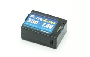FliteZone RC-Akku LiPo 350mA, 7.4V Ersatzakku zu EC135 ADAC