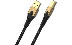 Oehlbach PRIMUS highest Quality USB2-Kabel 5m, Typ A-B, vergoldet, 3x Vollschirmung