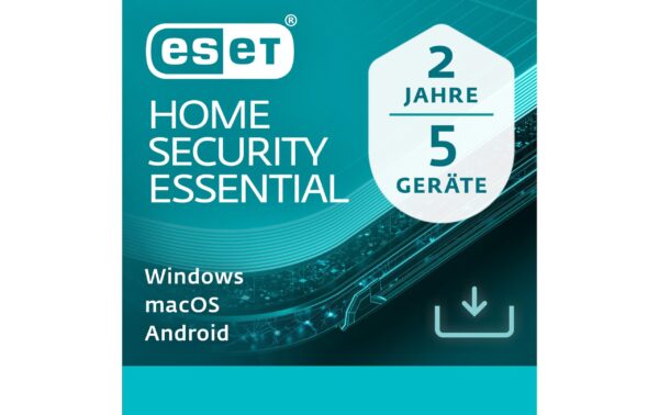 ESET HOME Security Essential Voll, 2yr, 5us, ML