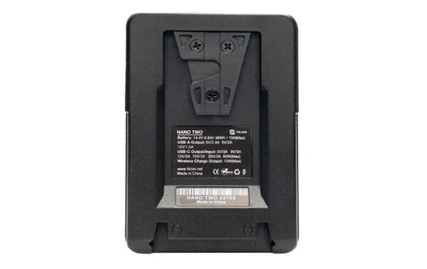 FXLion NANO TWO - V-Mount Battery 14.4V, 98Wh, wireless charging
