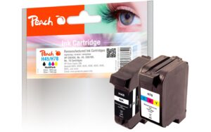 164348 - Mediatech Peach Tinte HP 51645A C6578D Saving Combi Pack 1x schwarz 1x color