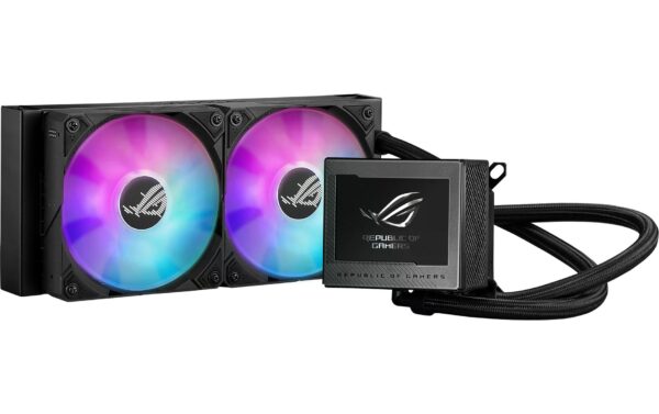 1644102_1 - Mediatech Asus ROG RYUJIN III 240 ARGB Liquid CPU Cooler, 3.5 LCD, 2x120mm ARGB