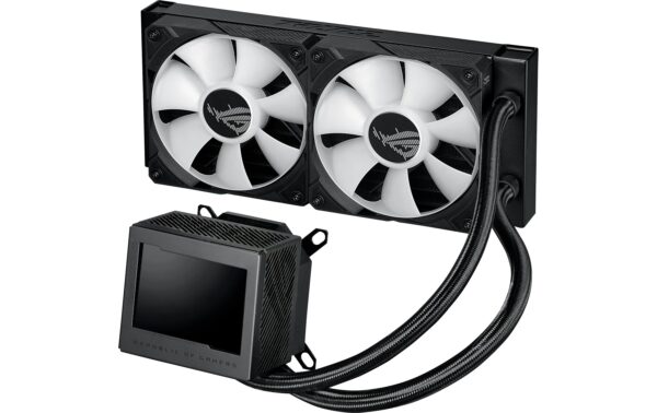 1644102_5 - Mediatech Asus ROG RYUJIN III 240 ARGB Liquid CPU Cooler, 3.5 LCD, 2x120mm ARGB