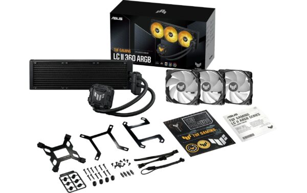 1644112_4 - Mediatech Asus TUF Gaming LC II 360 ARGB Liquid CPU Cooler, 3x120mm ARGB