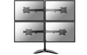 Neomounts NM-D335D4BLACK Full Motion Desk Mount (clamp & grommet)4Mo