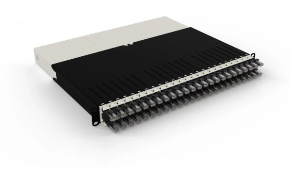 Patchbox One Cat.6A, 19 365mm, UTP Schwarz inkl. 24 Kassetten mit 0.8m Slimpatchkabel kaufen Schweiz | Mediatech.ch