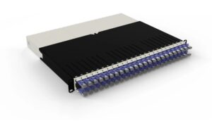 1644630 - Mediatech Patchbox One Cat.6A, 19 365mm, STP Violett inkl. 24 Kassetten mit 0.8m Slimpatchkabel