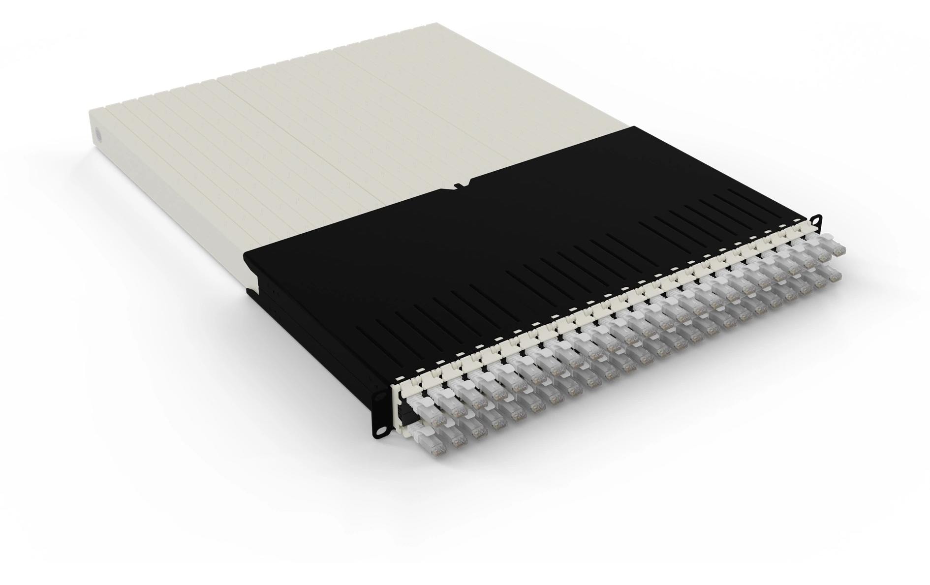 1644639 - Mediatech Patchbox One Cat.6A, 19 UTP Weiss inkl. 24 Kassetten mit 1.8m Slimpatchkabel kaufen Schweiz | Mediatech.ch