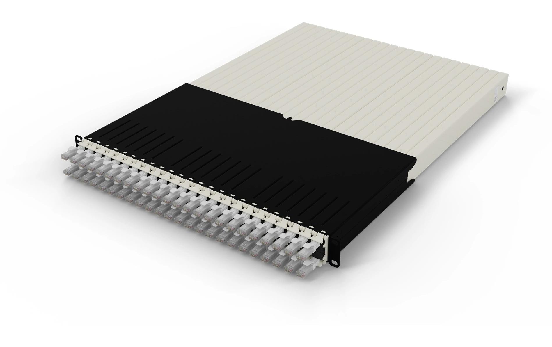 1644639_1 - Mediatech Patchbox One Cat.6A, 19 UTP Weiss inkl. 24 Kassetten mit 1.8m Slimpatchkabel