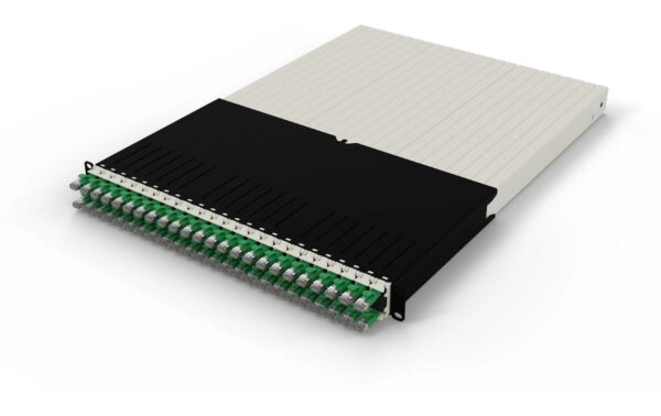 1644643_1 - Mediatech Patchbox One Cat.6A, 19, STP Grün inkl. 24 Kassetten mit 1.8m Slimpatchkabel