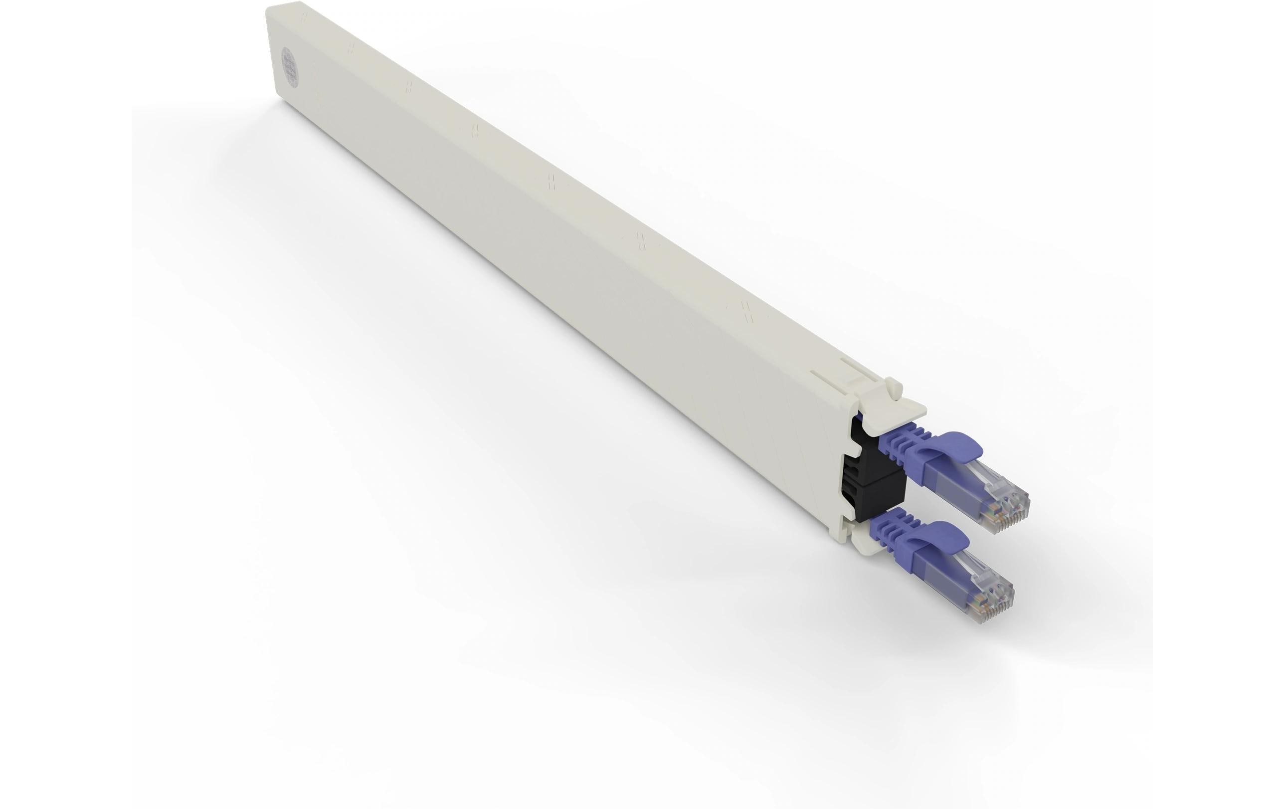 Patchbox One Cat.6A, Kassette UTP Violett 0.8m Slimpatchkabel, für PONEFRAME kaufen Schweiz | Mediatech.ch