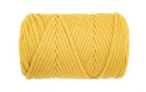 Glorex Makramee Cord gewebt 3mm, 250g, senfgelb