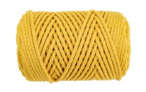 Glorex Makramee Rope gedreht 3mm, 250g, senfgelb