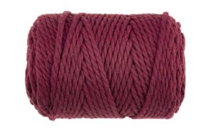Glorex Makramee Rope gedreht 5mm, 500g, bordeaux