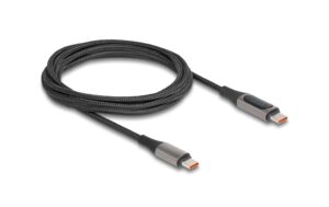 Delock USB 2.0 Kabel Typ-C Stecker/Stecker PD 3.0, 100 W, mit Leistungsanzeige, 2m kaufen Schweiz | Mediatech.ch