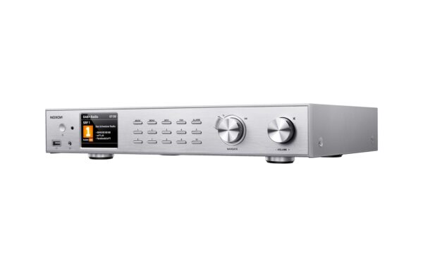 NOXON A571, DAB+ & Internetradio Tuner Silber, BT, USB, LAN & WLAN