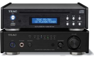 TEAC 300 Serie Set 1-B Stereo-Verstärker und CD-DAB-Player, schwar