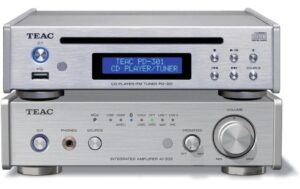 TEAC 300 Serie Set 1-S Stereo-Verstärker und CD-DAB-Player, silber
