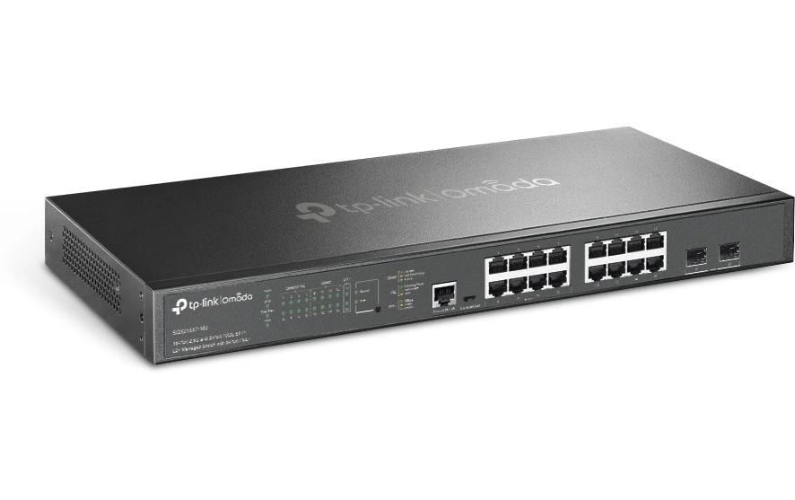 1650684_1 - Mediatech TP-Link SG3218XP-M2: 16Port man.Switch 2 Port 10GE SFP, 8 Port PoE+