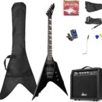 MAX GigKitRB E-Gitarrenset, Rock-Style, schwarz