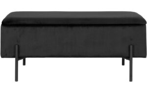 House Nordic Sitzbank Watford Schwarz Mit Stauraum, L:36.5, B:95, H:46cm kaufen Schweiz | Mediatech.ch