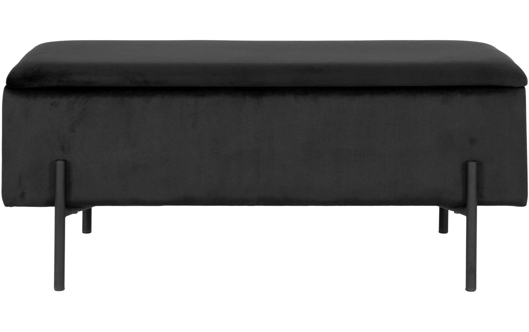 House Nordic Sitzbank Watford Schwarz Mit Stauraum, L:36.5, B:95, H:46cm kaufen Schweiz | Mediatech.ch