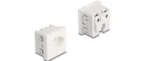 Delock Easy 45 Schutzkontakt-Steckdose T13, 45x45mm, weiss