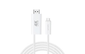 4smarts USB-C auf HDMI PD, 2m 100Watt, Farbe: Weiss