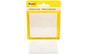 3M Post-it, Haftnotizen, transparent 1 Block à 36 Blatt, 73 mm x 73 mm