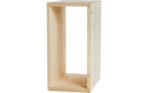 Holz Zollhaus Regal Lotti aus Holz 20x40x30 cm,inkl.Schrauben,Fichte,FSCMix70%