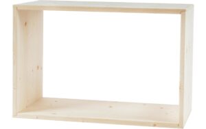 Holz Zollhaus Regal Lotti aus Holz 40x60x30 cm,inkl.Schrauben,Fichte,FSCMix70%