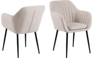 AC Design Esszimmerstuhl Emilia 2 Stahl, 57x61x83 (WXDxH), Sand