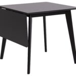 AC Design Esstisch Roxby mit Verlängerung Furnier, Gummibaumholz,80/120x80x76 cm
