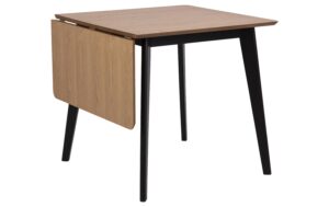 AC Design Esstisch Roxby mit Verlängerung Furnier, Gummibaumholz,80/120x80x76 cm