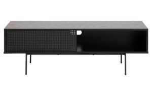 AC Design TV-Möbel Angus Melamin/stahl, 140x40x44,5 cm, Schwarz