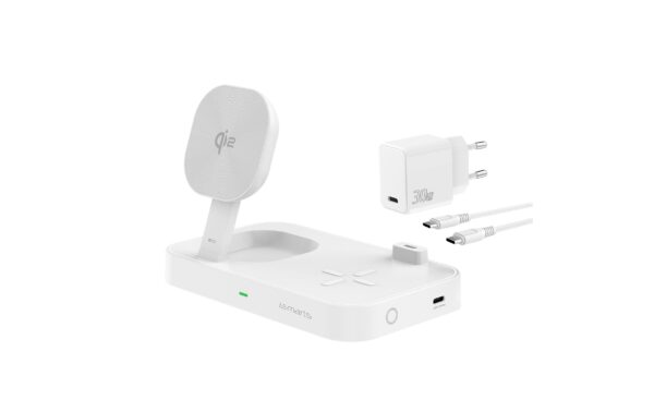 1658882 - Mediatech 4smarts Wireless Charger Qi2.0 inkl. Ladegerät