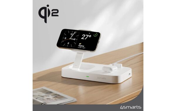 1658882_1 - Mediatech 4smarts Wireless Charger Qi2.0 inkl. Ladegerät