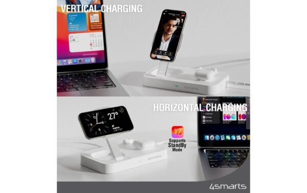 1658882_2 - Mediatech 4smarts Wireless Charger Qi2.0 inkl. Ladegerät