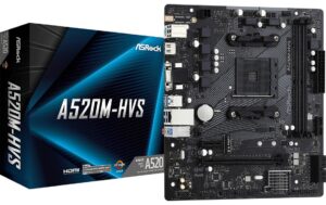 1662296 - Mediatech ASRock A520M-HVS, mATX, AM4 AMD A520, 2x DDR4, PCI-E 3.0 kaufen Schweiz | Mediatech.ch