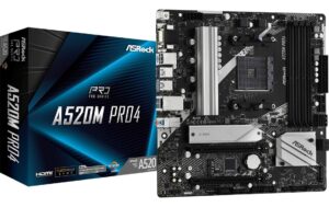 ASRock A520M Pro4, mATX, AM4 AMD A520, 4x DDR4, PCI-E 3.0 kaufen Schweiz | Mediatech.ch