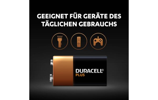 DURACELL 9V Plus Power MN1604 6LR61 K1 9,0 Volt, 1 Stück