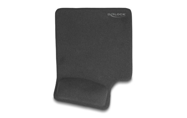 1662592_1 - Mediatech Delock ergonomisches Mousepad Linkshänder mit Handballenauflage, schwarz